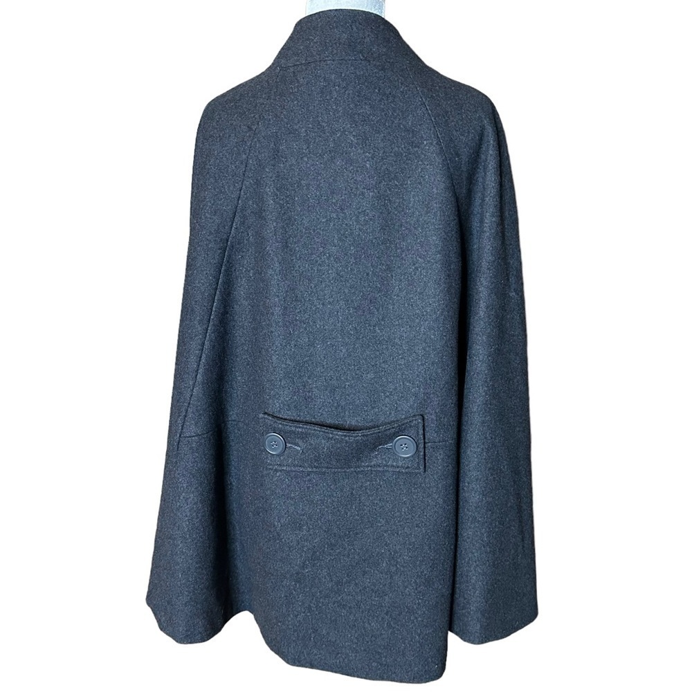 Steve Madden Gray Button Up Cape. One Size - image 2